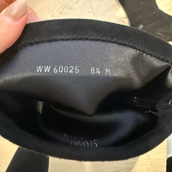 Stuart weitzman over the knee black suede boots 8.5 - Picture 4 of 4